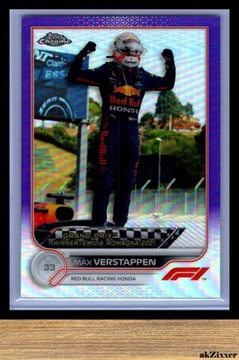2022 Topps Chrome Formula 1 #152 - Purple Refractor #/399 - Max Verstappen