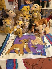 Vintage Lion King Plush Collection Lot Of 12 Applause, Mattel  Disney Store Tag