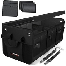 Trunk Organizer For SUV Car Organizer and Storage, Extra Large 90L Black