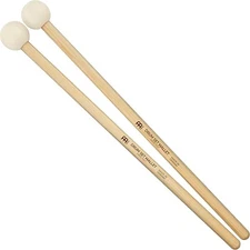 Meinl Stick & Brush Drum Set Mallets with Hard Felt Head & 5A American Hickory