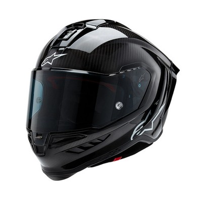 Alpinestars Supertech R10 Solid Motorrad Rennhelm (Black Carbon Matt / Glos