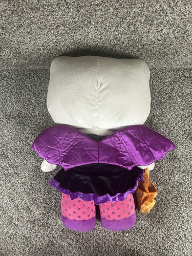 2014 Hello Kitty Sanrio Gemmy Greeter 22” Halloween Purple Pink Bat Wings RARE - Picture 6 of 24