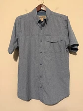 🔥 Duluth Trading Co ARMACHILLO Mens Medium Standard Fit Short Sleeve Shirt