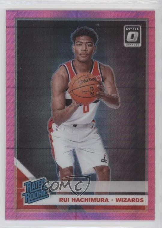 2019 Panini Donruss Optic Rated Rookie Pink Hyper Prizm Rui Hachimura #188 u6m