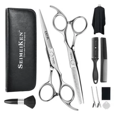 Hair Cutting Scissors Kit – 10PCS Professional Hair Shears Set - 6.0 Inch Bar...