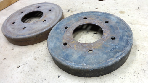 1912 1925 Model T Ford REAR BRAKE DRUMS Original pair Small Drum - Picture 3 of 9