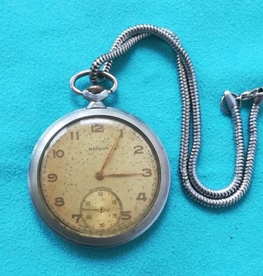 Hislon Taschen Uhr Vintage Uhr Mechanische 16 Rubis, Old Hislon clock