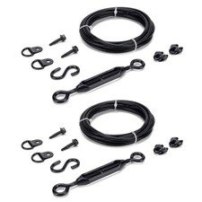 Durable Anti-Sag Gate Kits for Wooden Fence, Gate Support Cable Kit in Zinc, ...