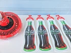 Vintage 1997 Coca-Cola Ceiling 4-Blade Bottle Fan 44", Untested
