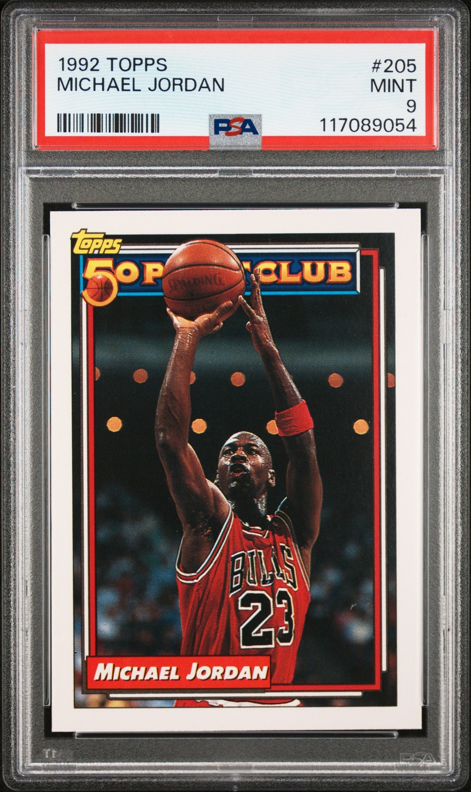 1992 TOPPS #205 MICHAEL JORDAN PSA 9