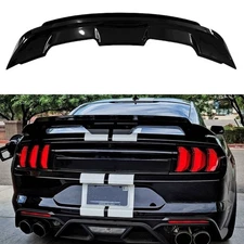 Gloss Black Rear Spoiler for 2015-2021 Mustang GT500 Style With Gurney Flap