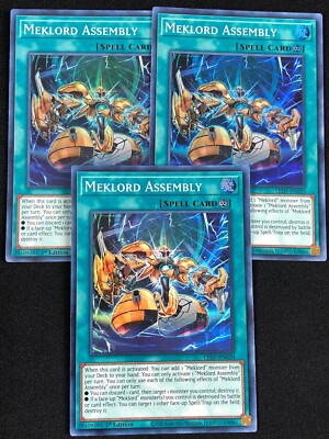 YUGIOH MEKLORD ASSEMBLY LED7-EN020 1ST SUPER X3 (NM)