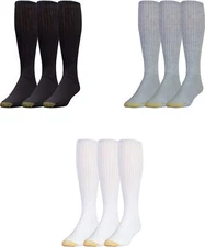 GOLDTOE Men's Ultra Tec Over-The-Calf Athletic Socks (3 Pairs)