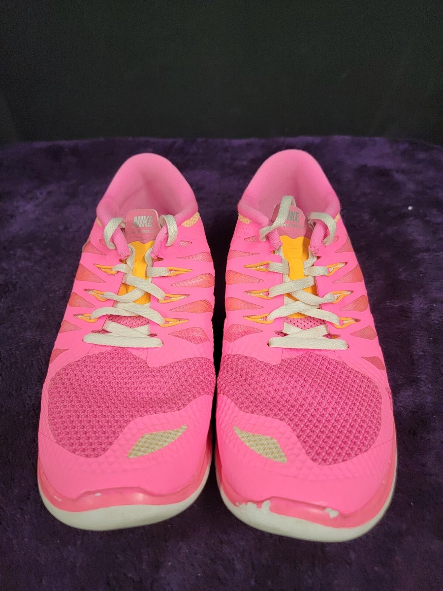 NIKE Free Run Pink Children's Running Shoes Model: 644446-600