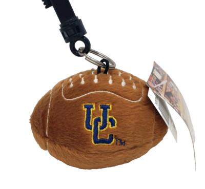 CALIFORNIA CAL BEARS STUFFED PLUSH FOOTBALL KEYCHAIN 3.5''