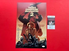 Bill Moseley Signed Chop Top 11x17 Photo JSA COA Texas Chainsaw Massacre 2 TCM