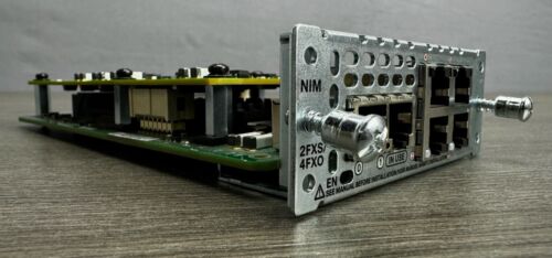 Cisco NIM-2FXS/4FXO 2-Port FXS 4-Port Network Interface Module Same Day Shiping - Picture 2 of 6