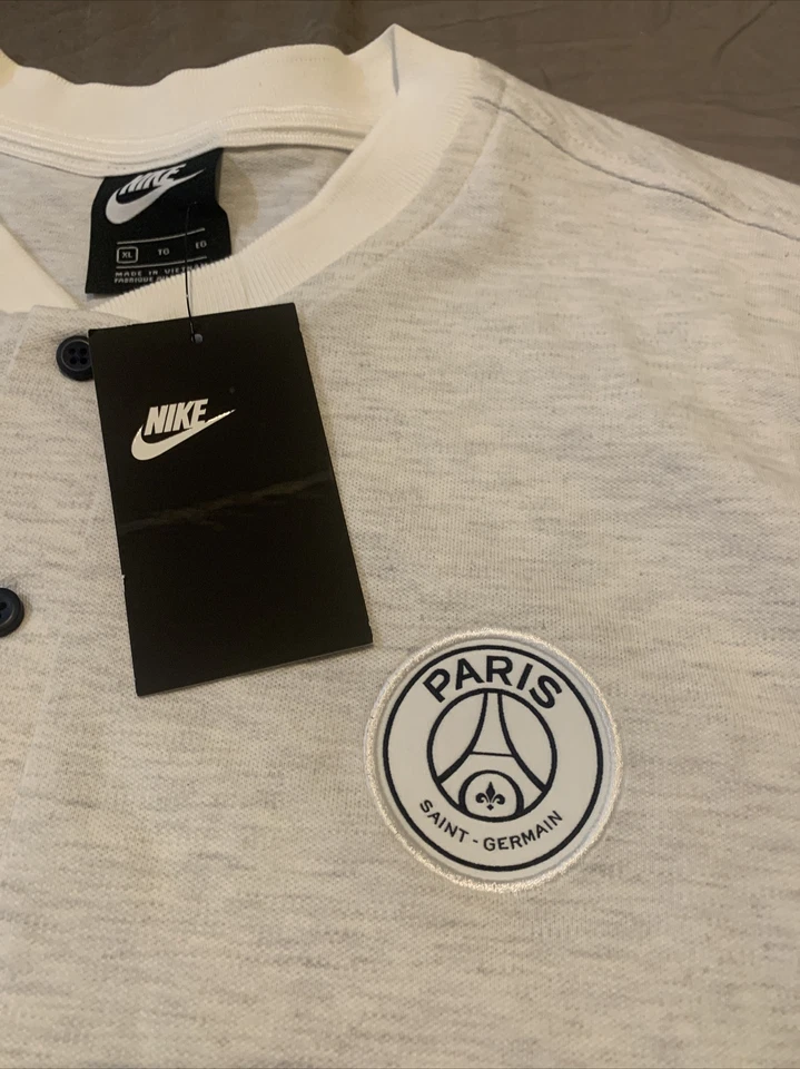 Nike Hombre PSG Paris Saint Germain Moderno Polo Blanco Talla XL CI1337-104 Foto 2 de 4