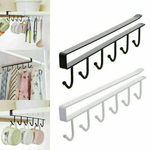 Kitchen Cupboard Hanger Paper Racks Cup Mug Hanging Storage Holder Under Cabinet - Picture 1 of 23