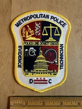 Washington DC Metropolitan Police Evidence Technician Patch