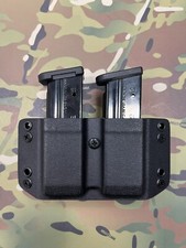 Black Kydex Dual Magazine Carrier For Glock 43x 48 S-15 S15 Magazines