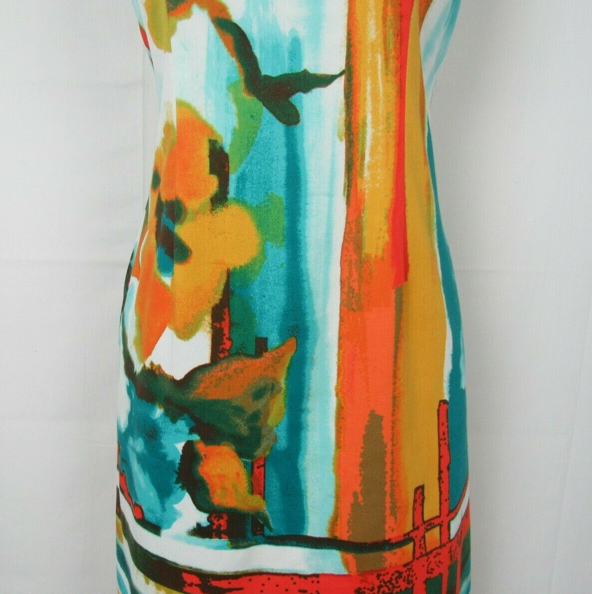 VTG 1980s 90s CHETTAH B MOD ABSTRACT DRESS SIZE 4… - image 3