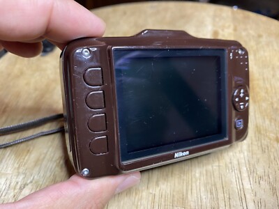 Nikon COOLPIX S31 10.1MP Digital CCD Camera Brown RARE Tested