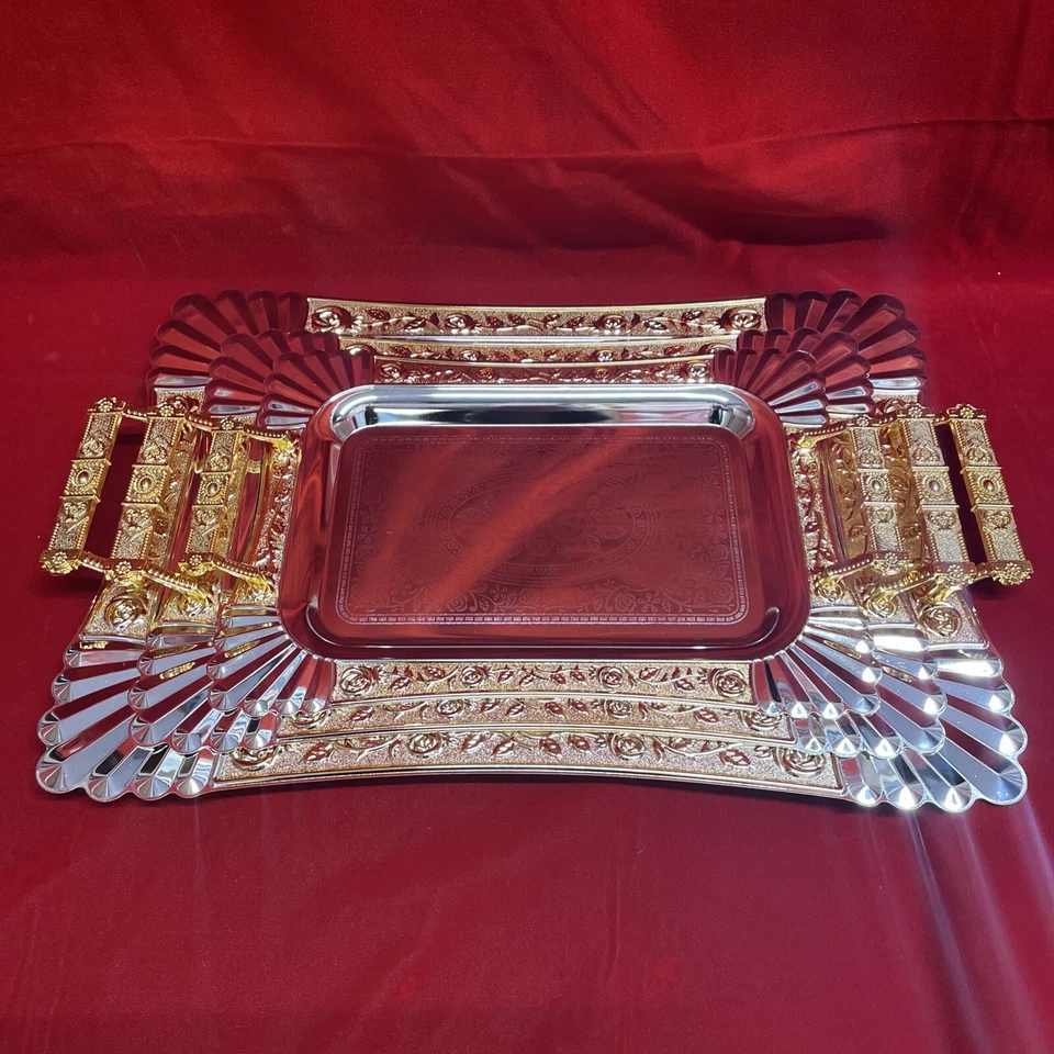 High Quality Serving Trays Set Of 3 - Image 4 of 4