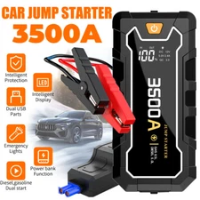 12V 99800mAh Car Jump Starter 3500A Booster Jumper Power Bank Battery Charge US