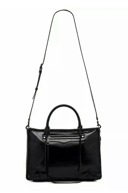 regan satchel tote black