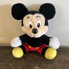 Vintage Walt Disney World Mickey Mouse 7  Plush Disneyland