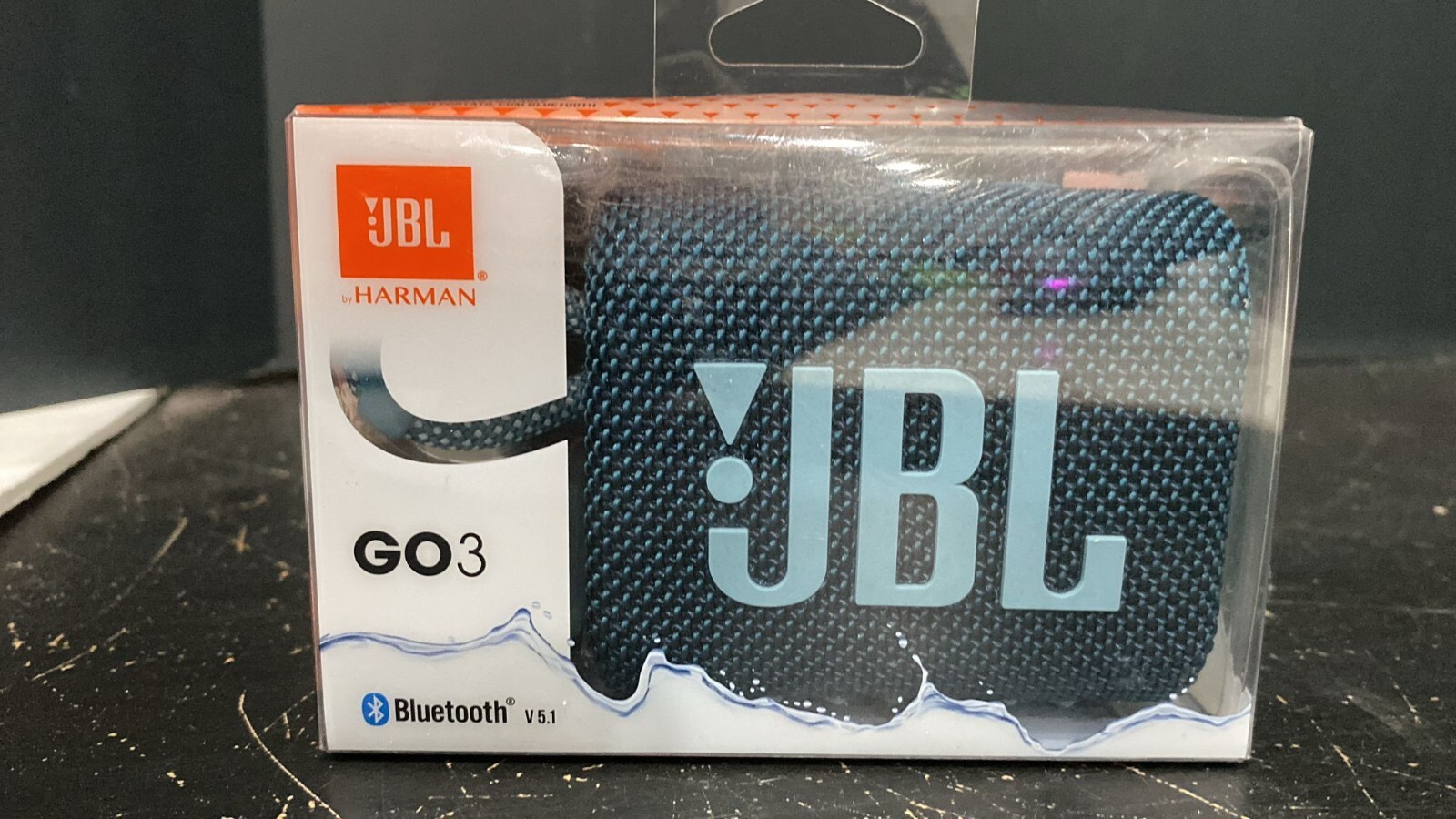 JBL GO 3 Waterproof Bluetooth Speaker in Blue - Compact & Portable-image
