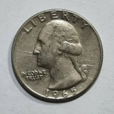 Moneta Stati Uniti d'America Usa Quarto di Dollaro Quarter Dollar Anno 1965 