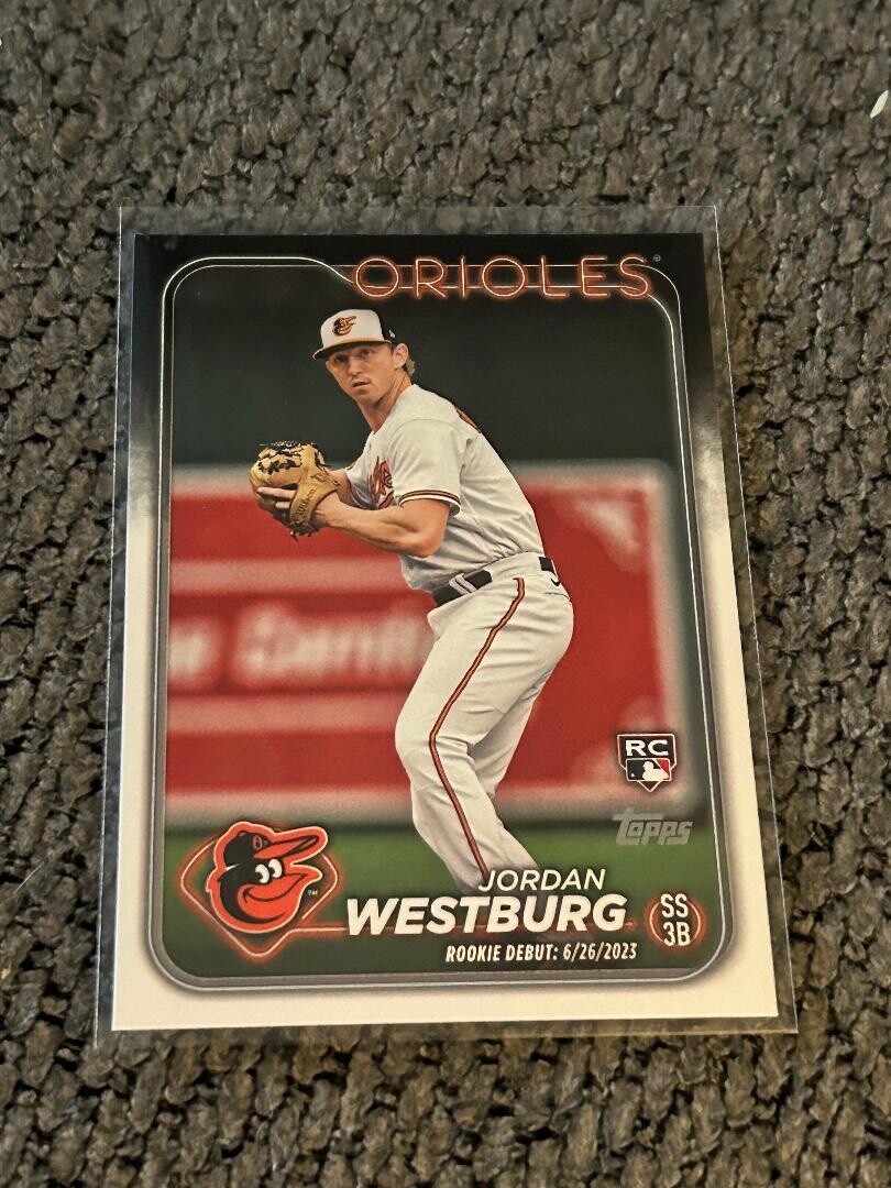 1124-24 2024 Topps Update RC Debut Jordan Westburg Baltimore Orioles