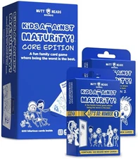 Kids Against Maturity Card Game for Kids & Families + Expansion Packs 1 & 2 NEW