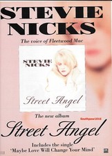 Classic 1994  Stevie Nicks "Street Angel" Album Release Promo Print Ad