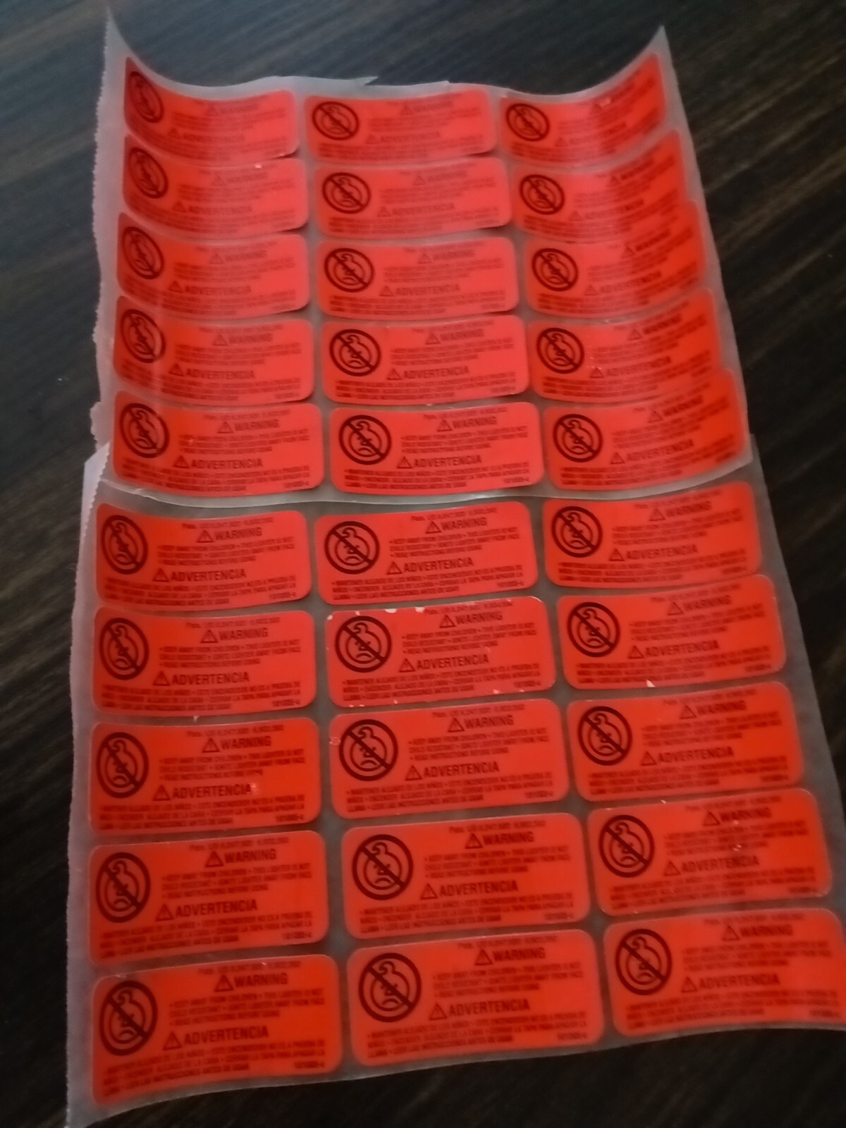 Lot Of 30 Original Orange Zippo Lighter Warning Stickers eBay