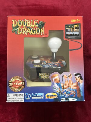 Double Dragon Classic Vintage Arcade Game 2017 30 Year Anniversary Plug in TV