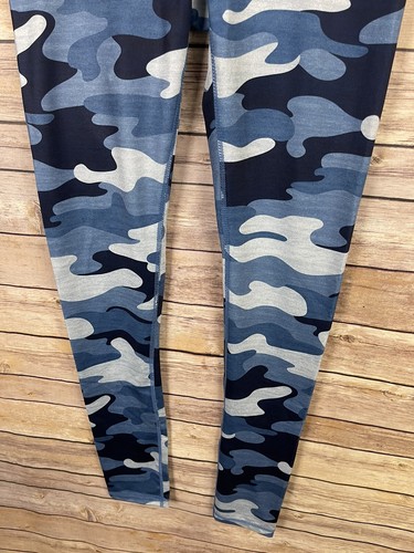 Reebok XS Leggings Yogahose blau Camouflage dehnbar Kompression Gym Yoga Pull On - Bild 4 von 10