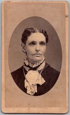 ANTIQUE CDV CIRCA 1880S GOODWIN OLD LADY IN DRESS SYRACUSE NEW YORK