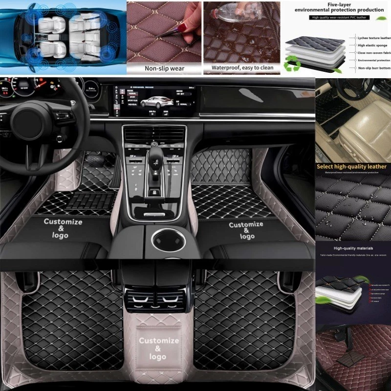Custom For Lexus LC500 LC500h Car Floor Mats Front&Rear Waterproof Auto Carpets Foto 4 de 4