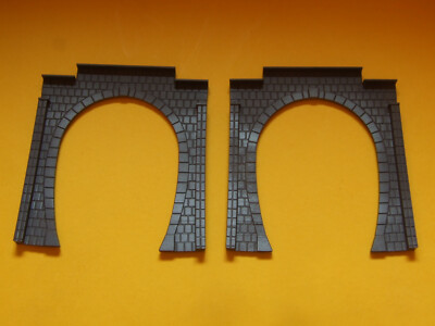 Tunnel - Portal 1 track for railway plastic pieces 2 N scale 1:160 - Krea