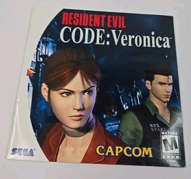 Resident Evil  Code Veronica Sega Dreamcast 2000 Discs And Manual Only 