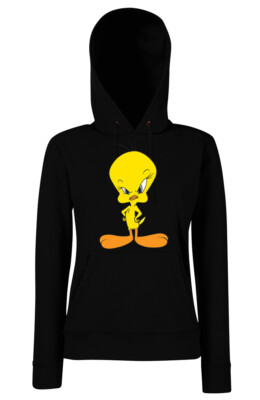 Youth Designz Damen Hoodie Tweety Sauer Pullover Print Logo Looney Bugs Bunny