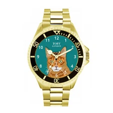Toff London TLWL-9046 Mens Ginger Bengal Cat Head Watch