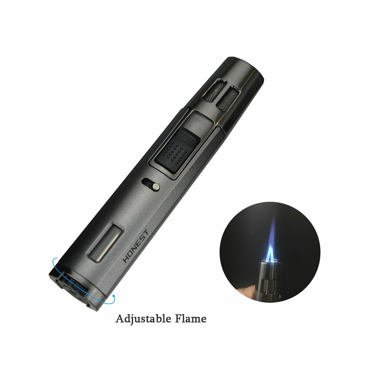 Honest Cigar Tobacco Lighter Jet Torch Dual Blue Flame Windp
