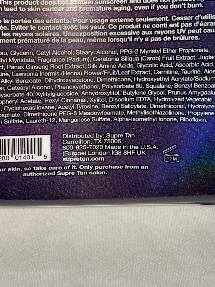 Supre Tan FIST PUMP Dark Bronzing Tan Maximizer Indoor Tanning Bed