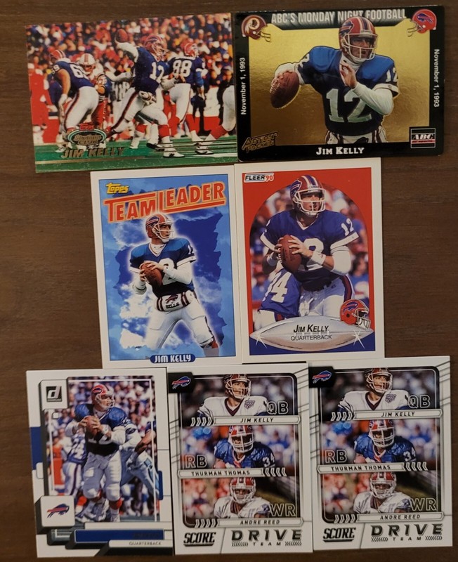 Jim Kelly Card Lot (13) Buffalo Bills HOF