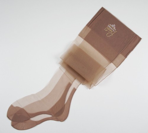 LOTTO VINTAGE 2 paia!40S calze nylon non elasticizzato FF CUCITURE tacco cubano taglia 8,5 - Foto 4 di 5
