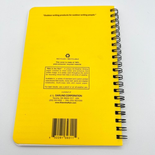 3-Rite in the Rain All-Weather Horizontal Line Side Spiral 4 5/8" x 7" Notebooks - Picture 4 of 5